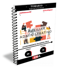 Material de estudio TEMARIOS y TEST para la convocatoria Oposición 15 Auxiliar Administrativo Ayuntamiento de Santa Pola