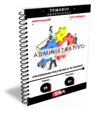 Material de estudio TEMARIOS y TEST para la convocatoria Oposición 67 Administrativo Universidad Politécnica de Madrid ED. 2026