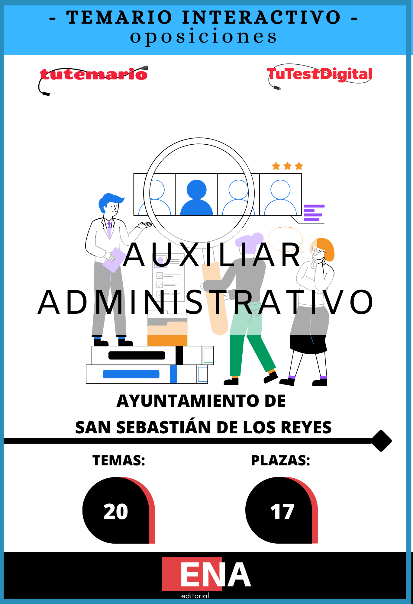Libros Oposición 17 Auxiliar Administrativos Ayuntamiento de San Sebastián de los Reyes 2026
