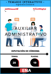1. TEMARIO INTERACTIVO. Oposición 55 plazas auxiliar administrativo Ayuntamiento de Córdoba. ED 2026 desde 14€ mes