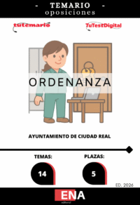 Material de estudio TEMARIOS y TEST para la convocatoria Oposición 5 Ordenanzas Ayuntamiento de Ciudad Real 