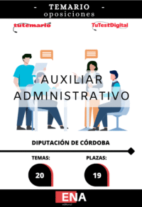 Material de estudio TEMARIOS y TEST para la convocatoria Oposición 19 Auxiliar Administrativo C2 Diputación de Córdoba 2026