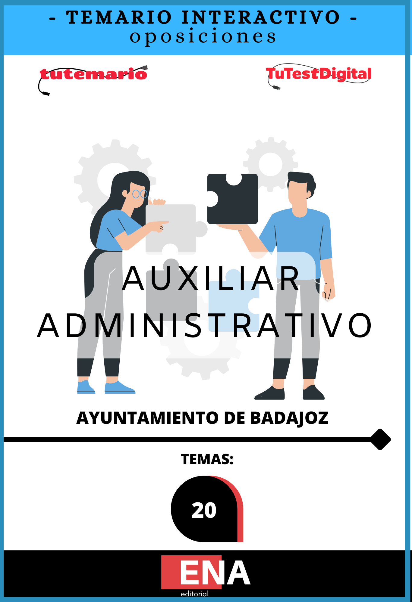 1. TEMARIO INTERACTIVO. Oposición Auxiliar Administrativo Ayuntamiento de Badajoz desde 11€ mes