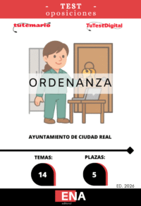 Material de estudio TEMARIOS y TEST para la convocatoria Oposición 5 Ordenanzas Ayuntamiento de Ciudad Real 