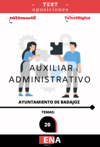 5. TEST. Oposición Auxiliar Administrativo Ayuntamiento de Badajoz. FORMATO PDF