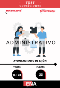 Material de estudio TEMARIOS y TEST para la convocatoria Oposición 33 Administrativos Ayuntamiento de Gijón ED 2026