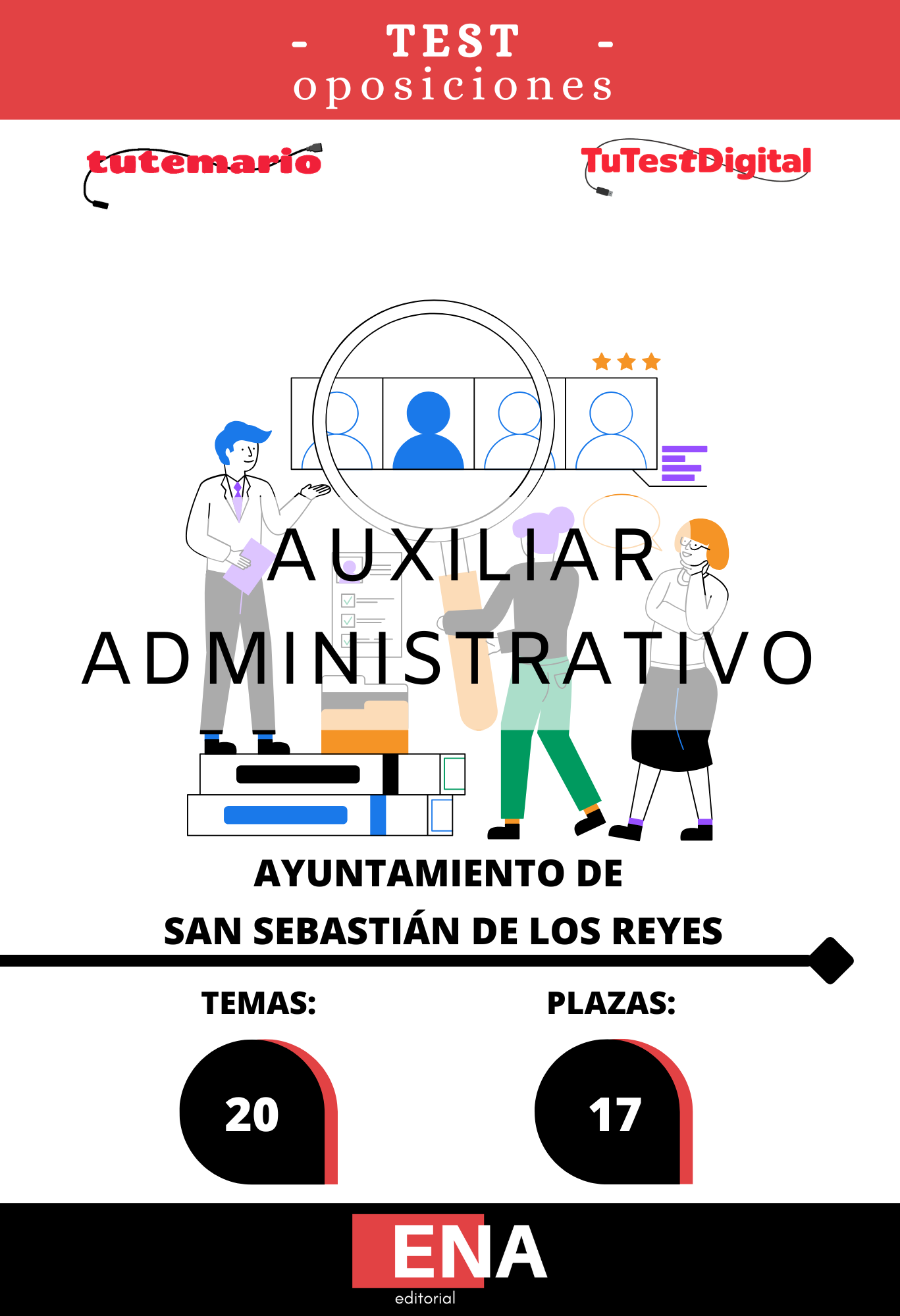 Libros Oposición 17 Auxiliar Administrativos Ayuntamiento de San Sebastián de los Reyes 2026