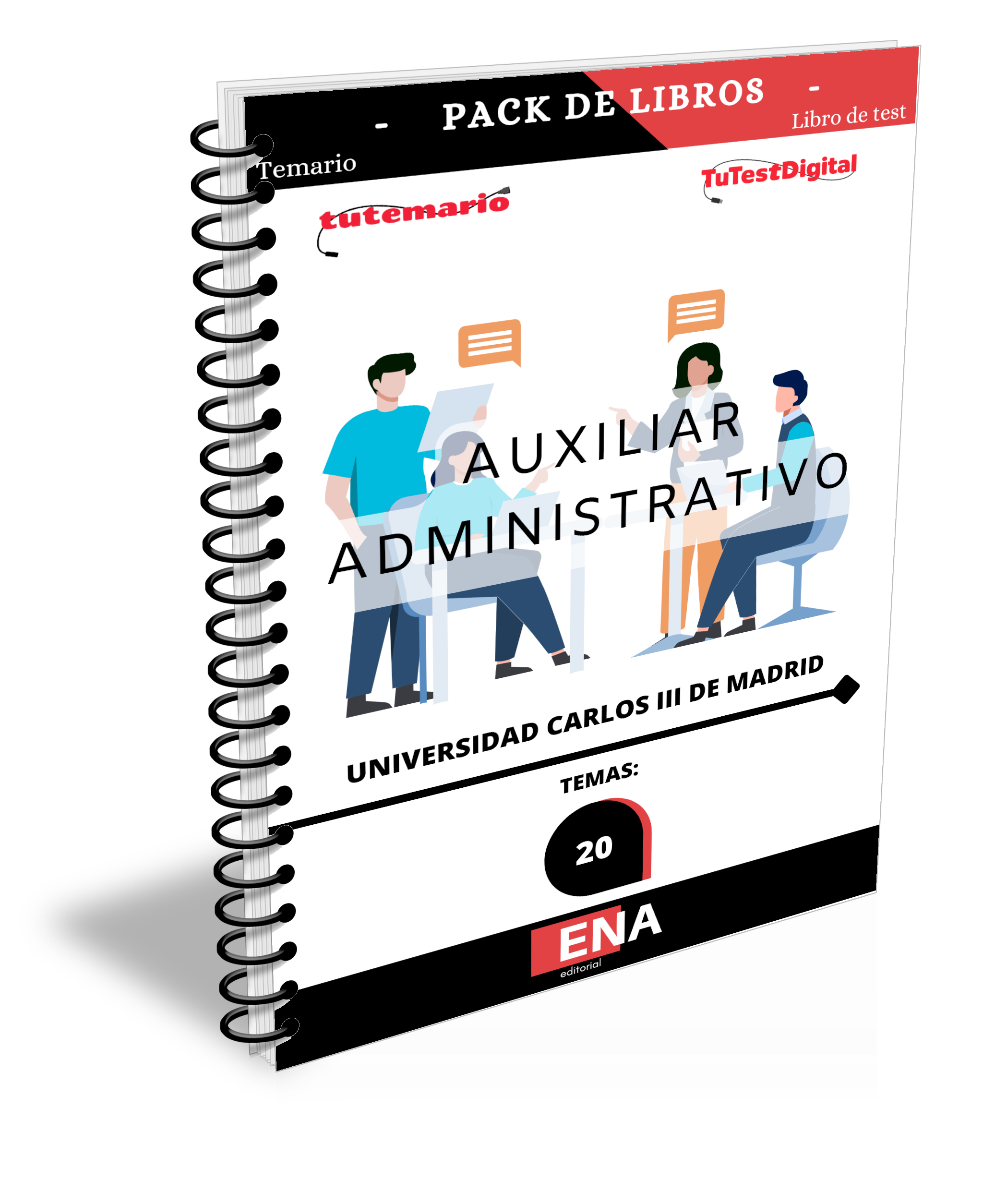 Libros Oposición Auxiliar Administrativo Universidad Carlos III de Madrid.