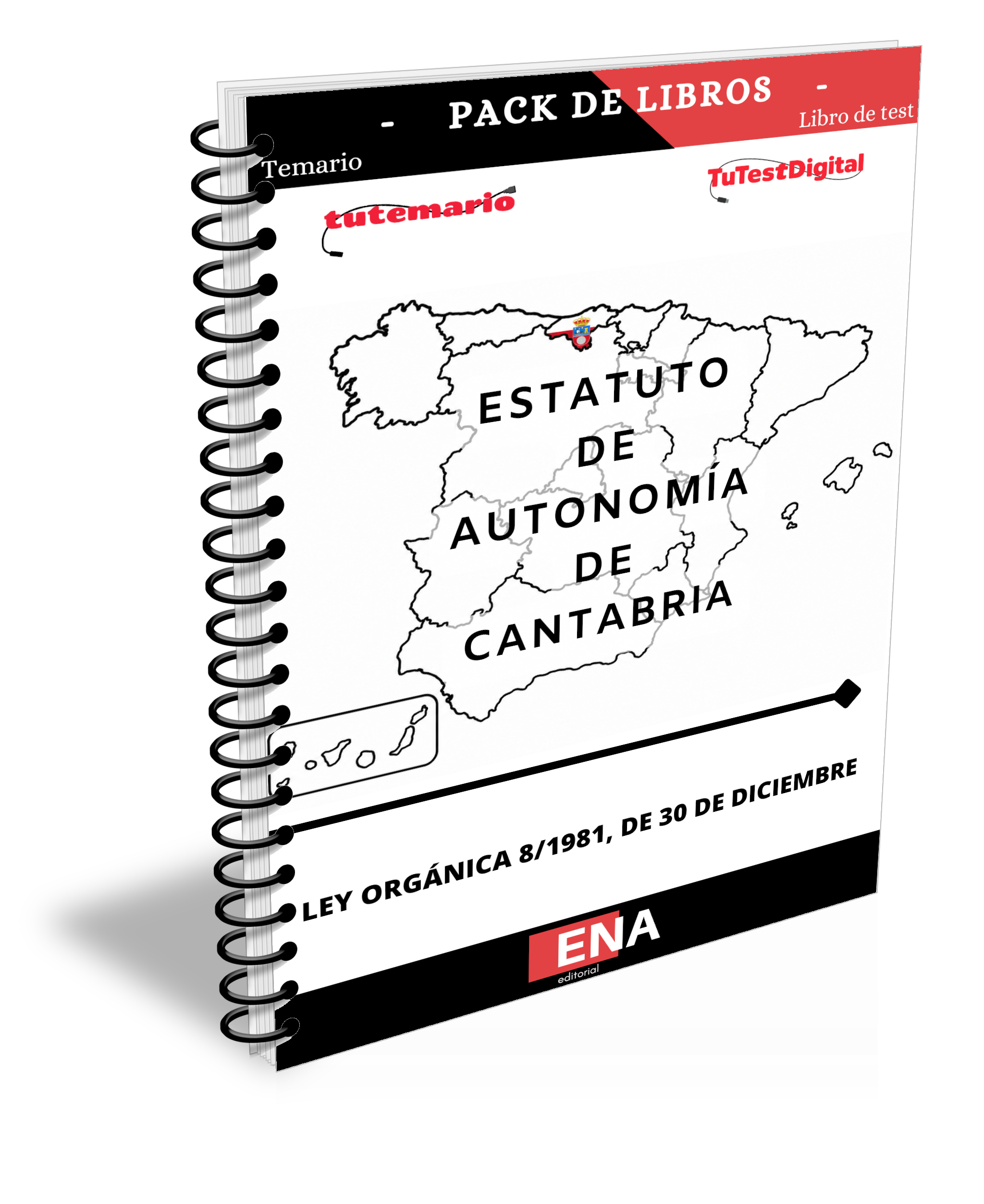 9. Libro para el estudio del Estatuto de Autonomía de Cantabria. FORMATO ENCUADERNADO