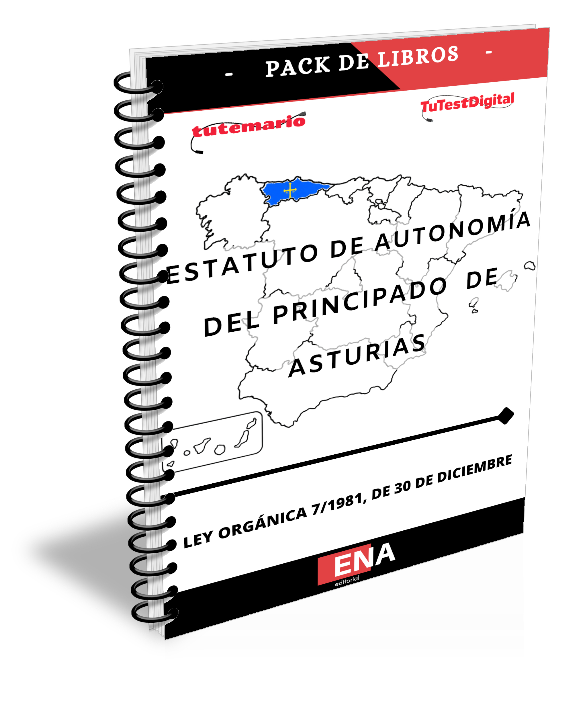 Libro para el estudio del Estatuto de Autonomía del Principado de Asturias. FORMATO ENCUADERNADO