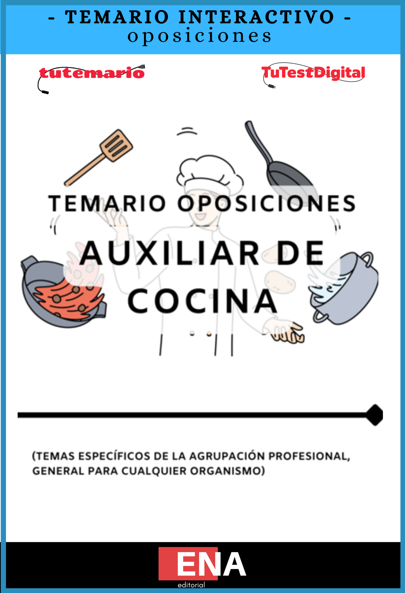 TEMARIO, sobre los 14 temas solicitados para el estudio de la fase de oposición de cualquier organismo o ayuntamiento, para OPOSICIONES DE COCINA.