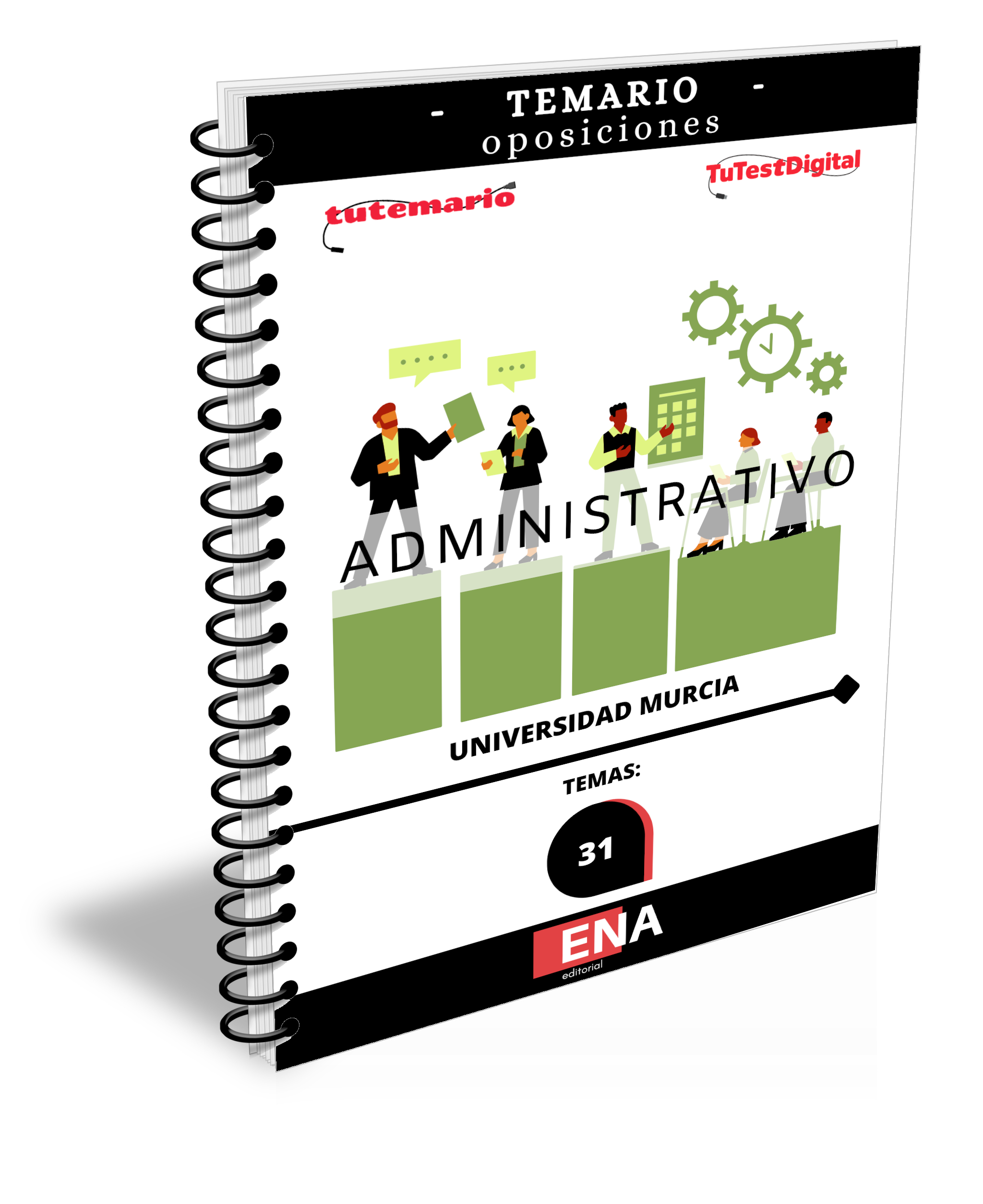 TEMARIO Oposición Administrativos Universidad de Murcia. Formato ENCUADERNADO