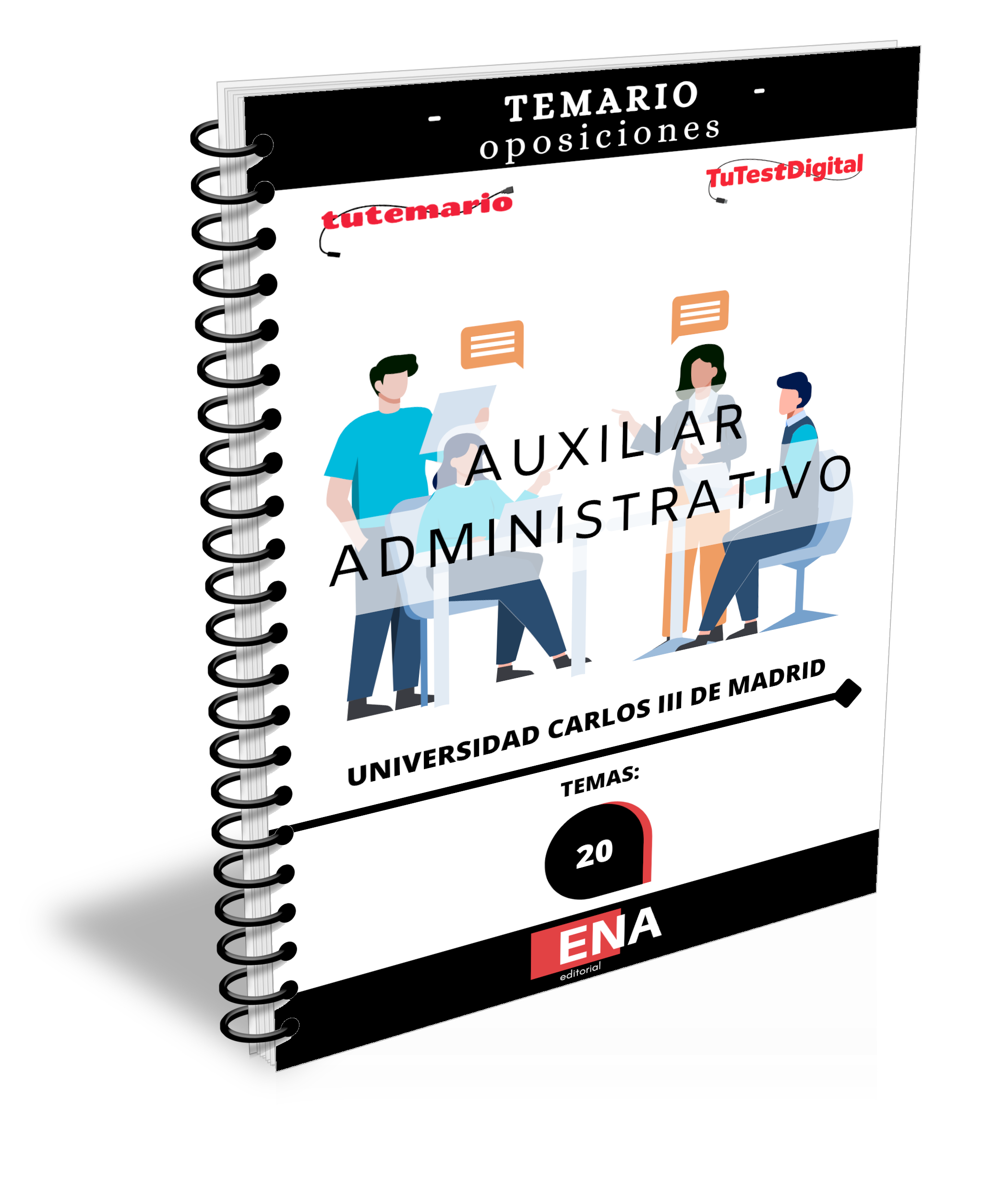 Libros Oposición Auxiliar Administrativo Universidad Carlos III de Madrid.
