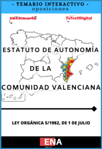 TEMARIO INTERACTIVO. Oposiciones Estatuto de autonomía de la Comunidad Valenciana. desde 4€ mes