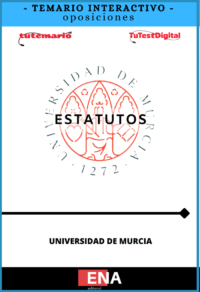 TEMARIO INTERACTIVO que tiene como finalidad facilitar el estudio sistemático de los Estatutos de la Universidad de Murcia, aprobados por el Decreto n.º 7/2026, de 19 de febrero, norma que constituye el marco básico de organización, funcionamiento, gobierno, representación y régimen jurídico de la institución universitaria.