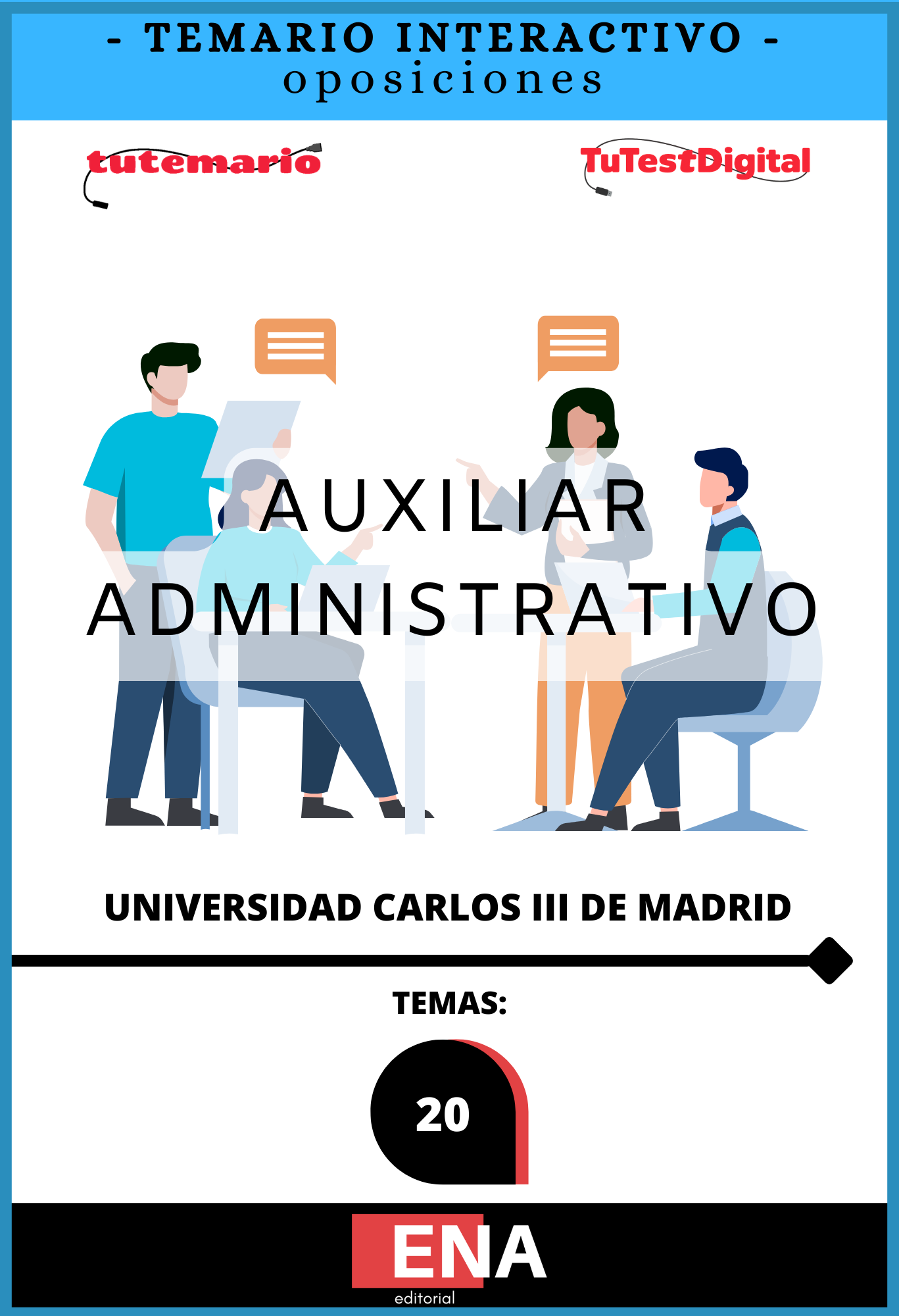 Libros Oposición Auxiliar Administrativo Universidad Carlos III de Madrid.