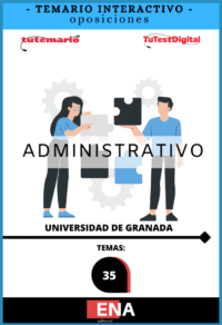 Material de estudio TEMARIOS y TEST para la convocatoria Libros Oposición Administrativo C-1 Universidad de Granada.