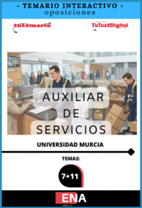 1. TEMARIO INTERACTIVO. Oposición Auxiliar de Servicios Universidad de Murcia. Desde 8€ mes