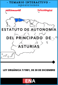 TEMARIO INTERACTIVO. Oposiciones Estatuto de Autonomía del Principado de Asturias