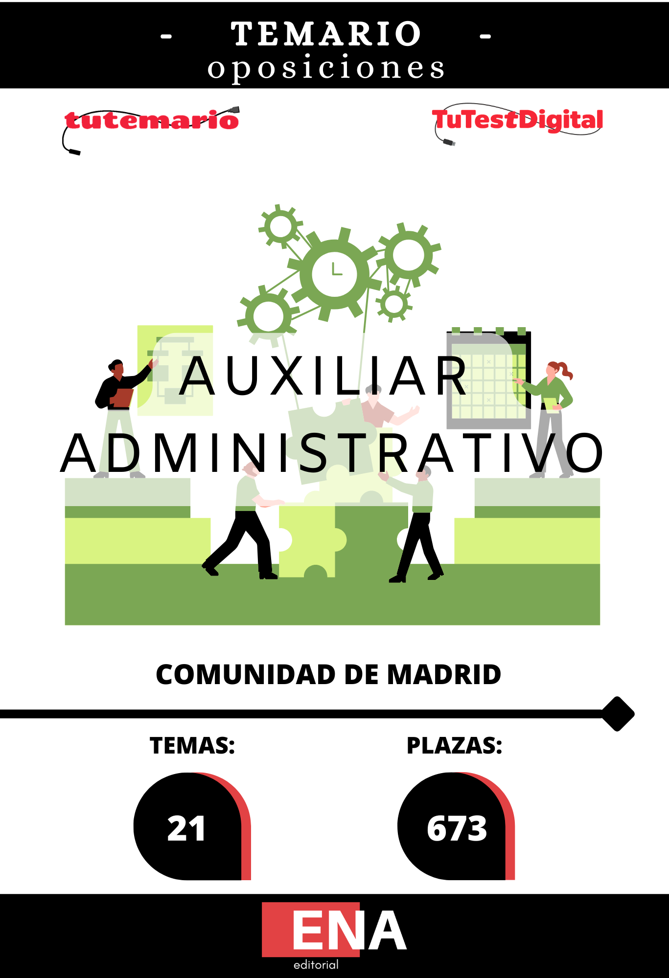 Libros Oposición 673 Auxiliar Administrativo Comunidad Madrid. JULIO 2026