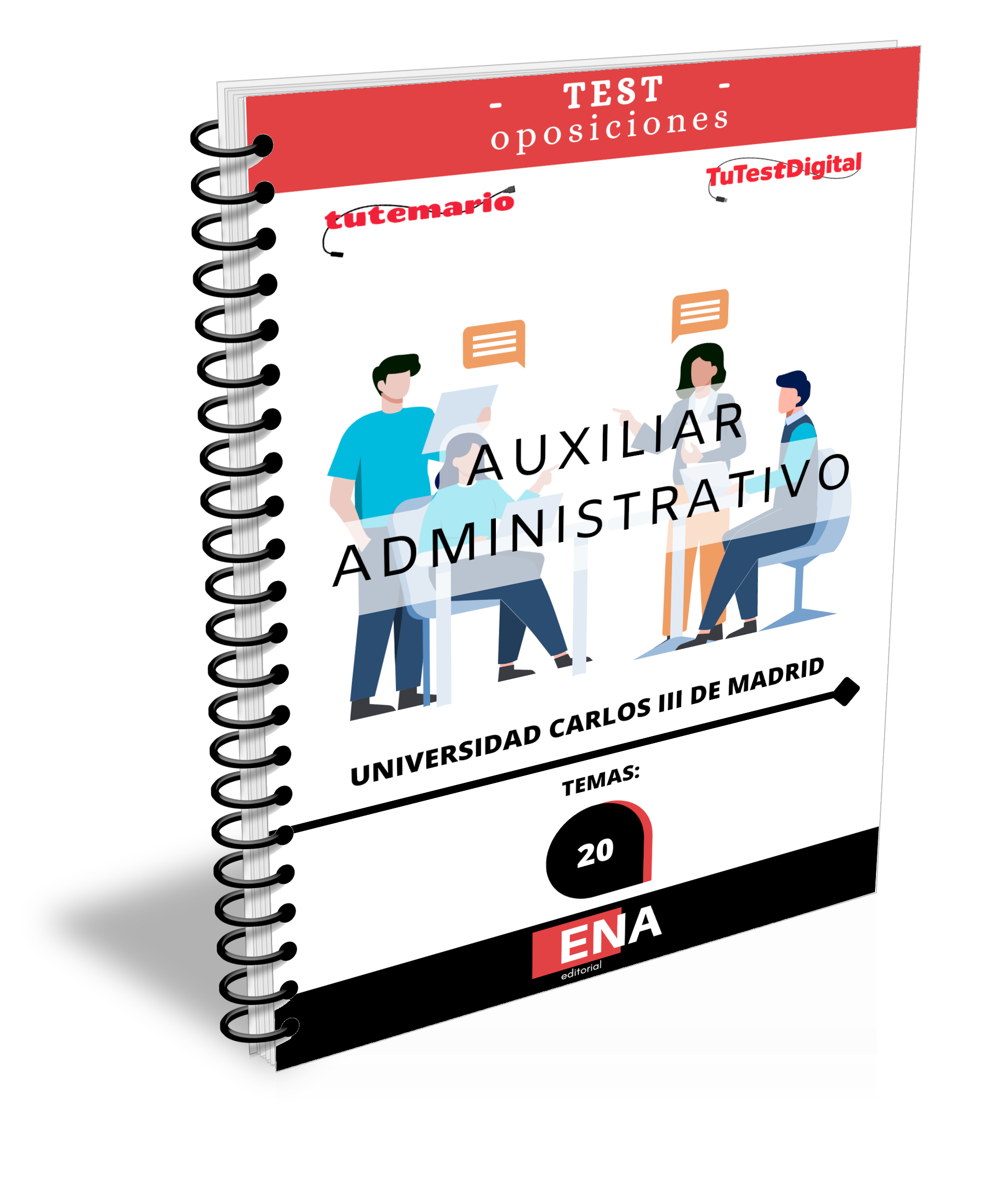 Libros Oposición Auxiliar Administrativo Universidad Carlos III de Madrid.