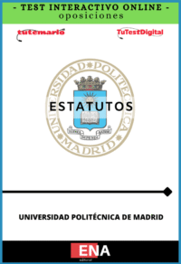 TEST, con preguntas (DE CUATRO OPCIONES DE RESPUESTA), que tiene como finalidad facilitar el estudio sistemático de los Estatutos de la Universidad Politécnica de Madrid, aprobados por el Decreto 84/2025, de 22 de octubre, del Consejo de Gobierno, por el que se aprueban los Estatutos de la Universidad Politécnica de Madrid.