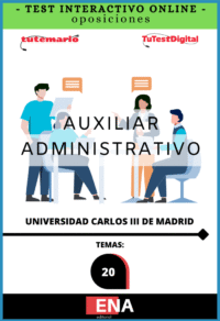 Libros Oposición Auxiliar Administrativo Universidad Carlos III de Madrid.