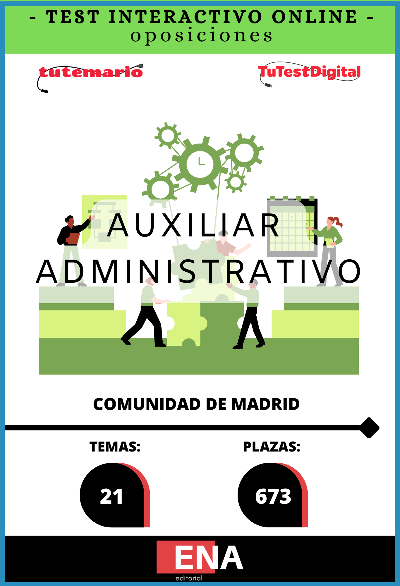Libros Oposición 673 Auxiliar Administrativo Comunidad Madrid. JULIO 2026