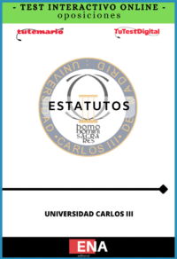 TEST INTERACTIVO para estudio Estatutos de la Universidad Carlos III de Madrid. Desde 4€ mes