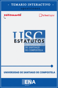 TEMARIO INTERACTIVO, que tiene como finalidad facilitar el estudio de los Estatutos de la Universidad de Santiago de Compostela, aprobados por el Decreto 14/2014, de 30 de enero, y publicados en el Diario Oficial de Galicia de 12 de febrero de 2014.