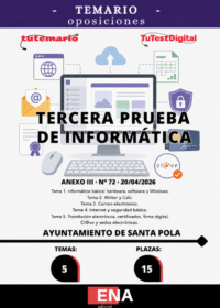 6. Libro INFORMÁTICA ANEXO III tercera prueba oposición Auxiliar Administrativo Ayuntamiento de Santa Pola. FORMATO PDF