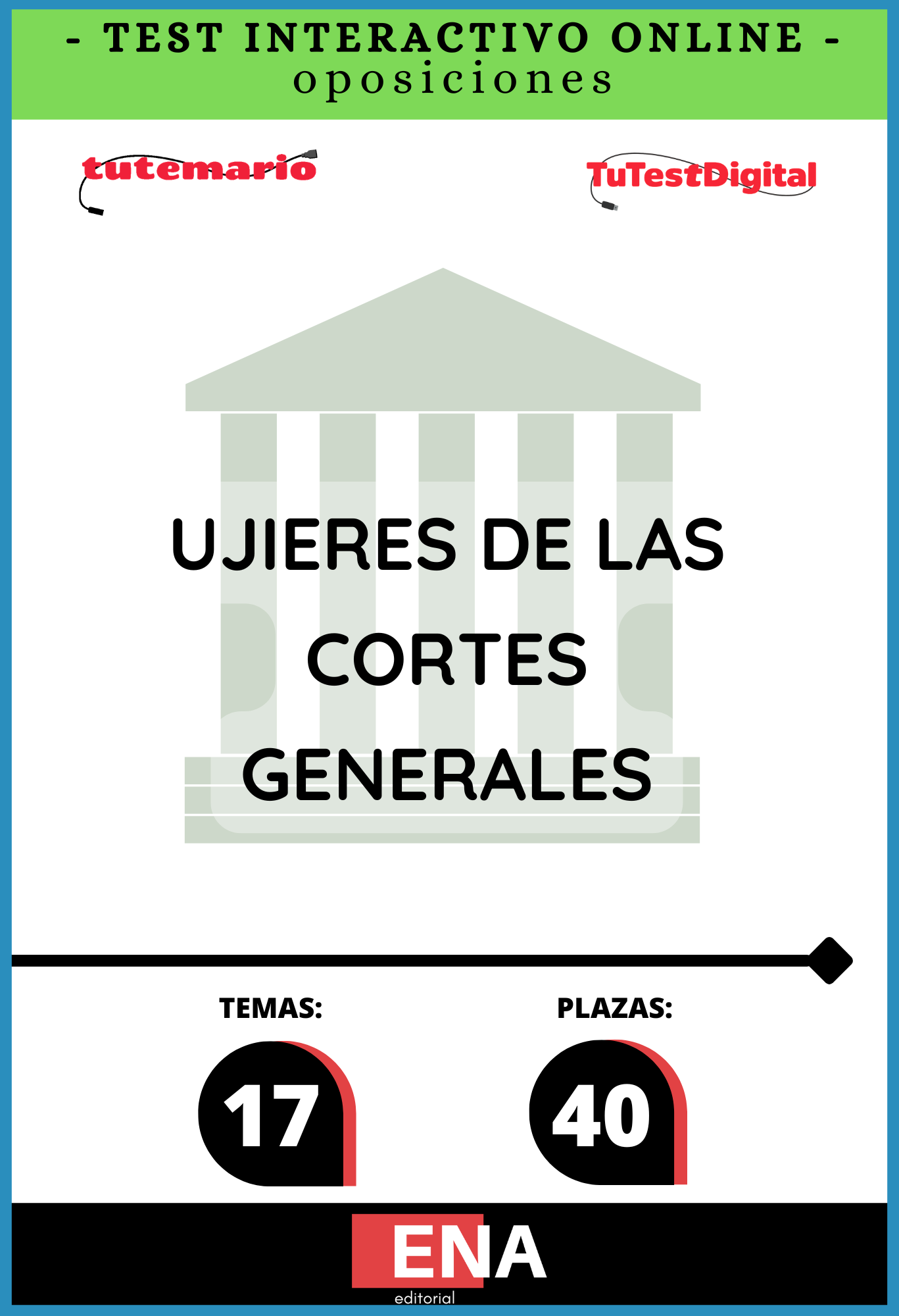 Libros de oposición a 40 Ujieres de las Cortes Generales desde 7€ a 82€