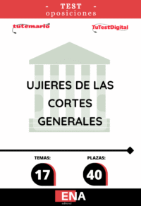 LIBRO DE TEST, con preguntas (DE CUATRO OPCIONES DE RESPUESTA), los 17 temas solicitados para el estudio de la fase de oposición de 40 plazas para el Cuerpo de Ujieres de las Cortes Generales, por los turnos libre y discapacidad, Publicado en el BOE núm. 178, de 23 de julio de 2026.