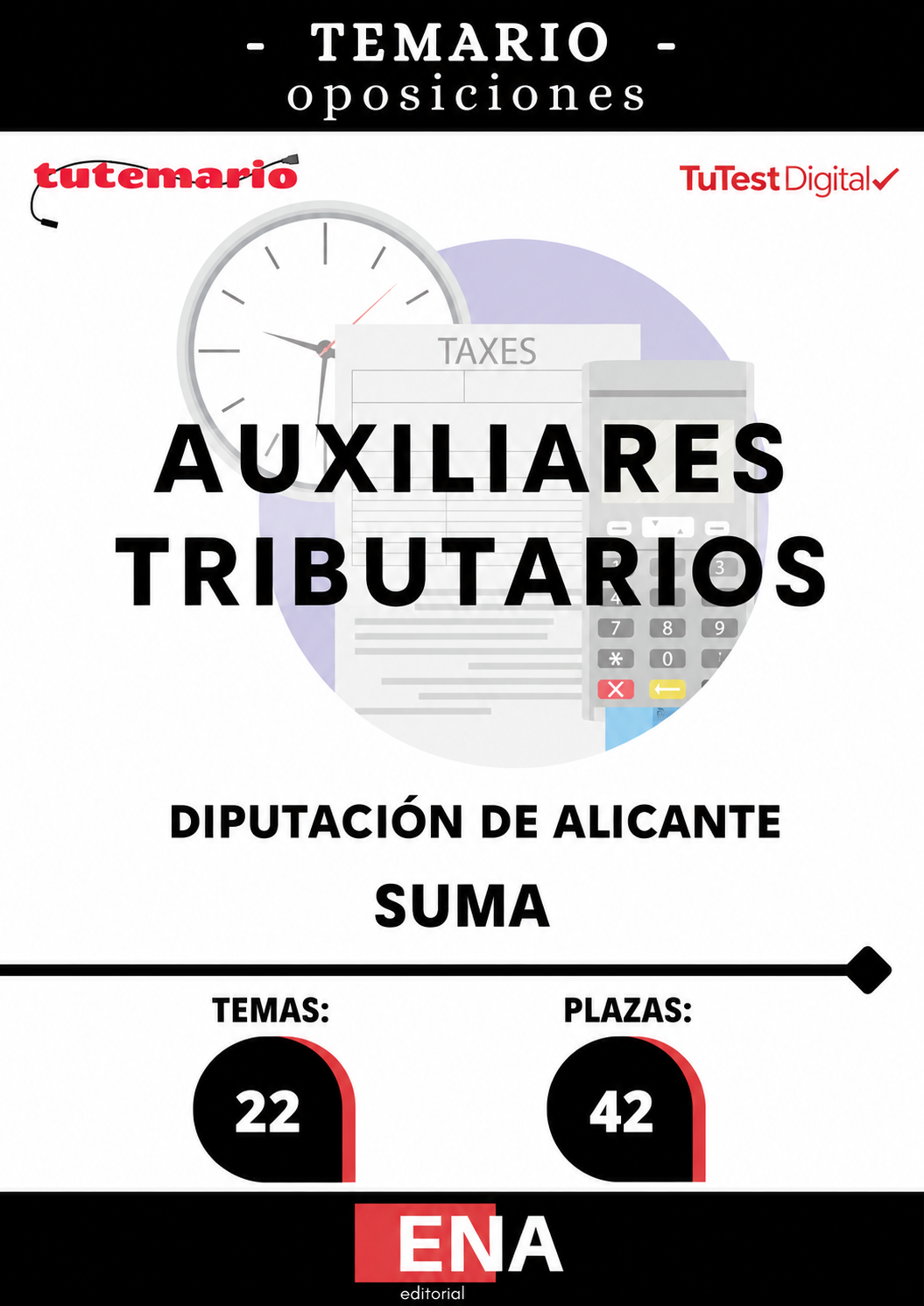 4. TEMARIO. Oposición 42 Auxiliares Tributarios SUMA Diputación de Alicante. Formato PDF