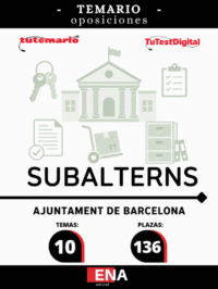 Material d'estudi TEMARIS i TEST per a Oposició Subalterns Ajuntament de Barcelona