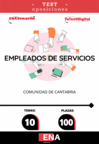 Material de estudio TEMARIOS y TEST para Oposición 100 Empleados de Servicios de la Comunidad de Cantabria