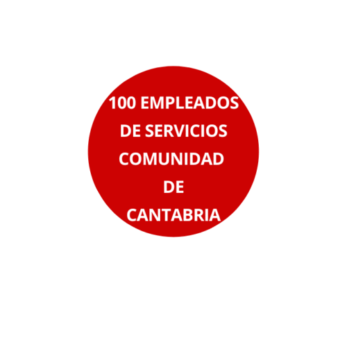100 Empleados de Servicios de la Comunidad de Cantabria