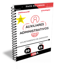 Material de estudio TEMARIOS y TEST para Oposición Auxiliar Administrativo Ayuntamiento Zaragoza.