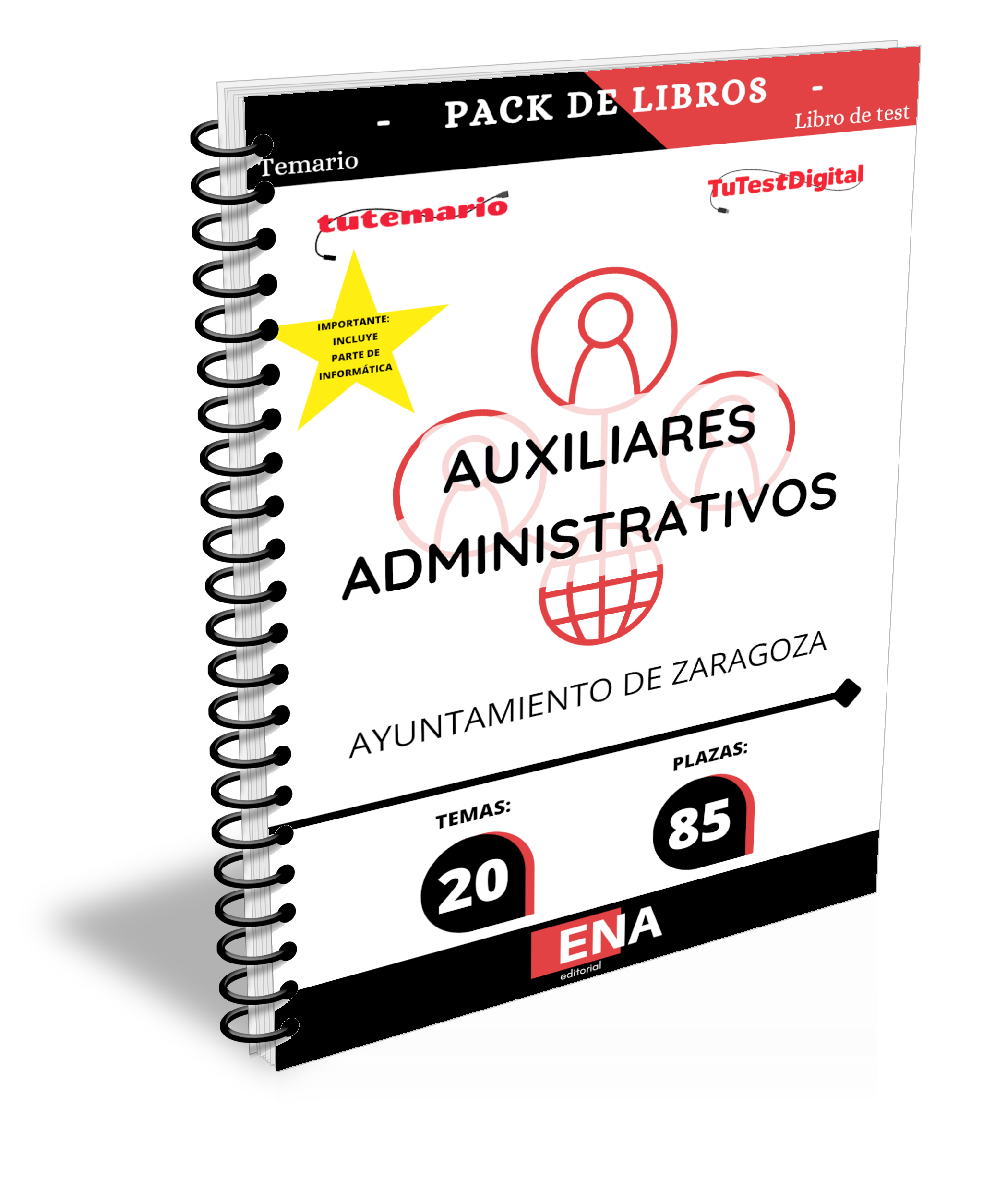Libros Oposición Auxiliar Administrativo Ayuntamiento Zaragoza.