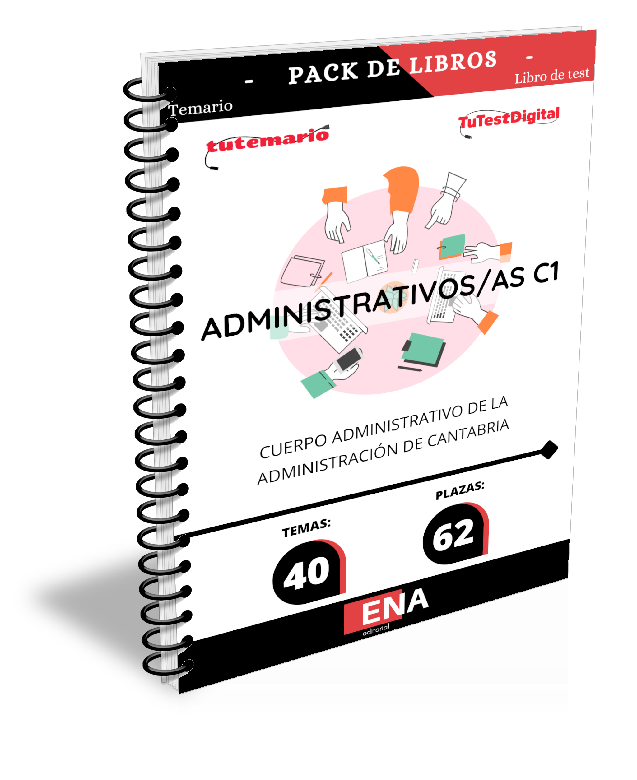 Libros Oposición Administrativos C-1 Comunidad de Cantabria