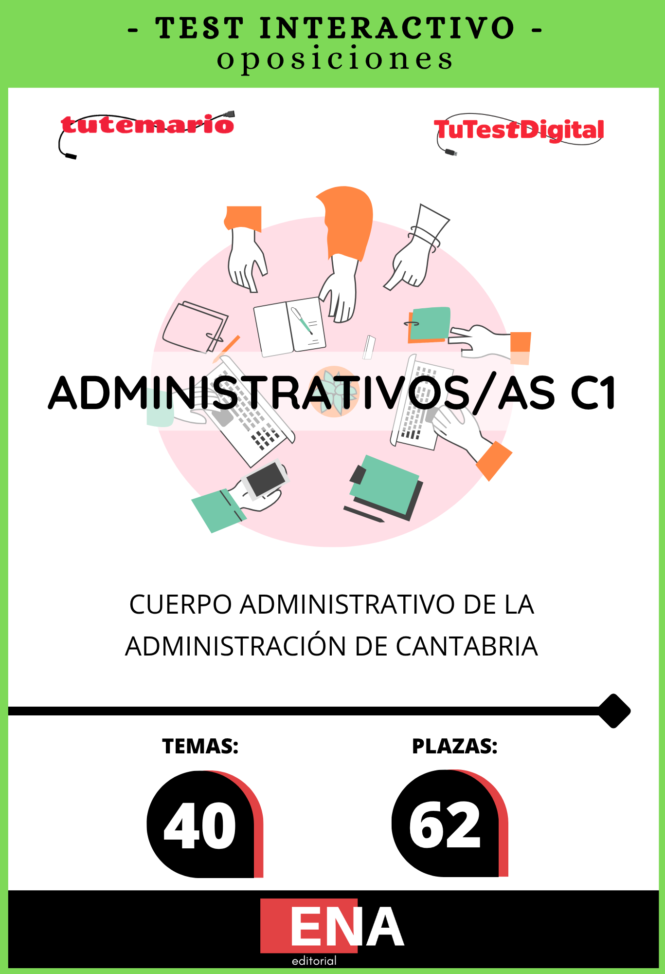 Libros Oposición Administrativos C-1 Comunidad de Cantabria
