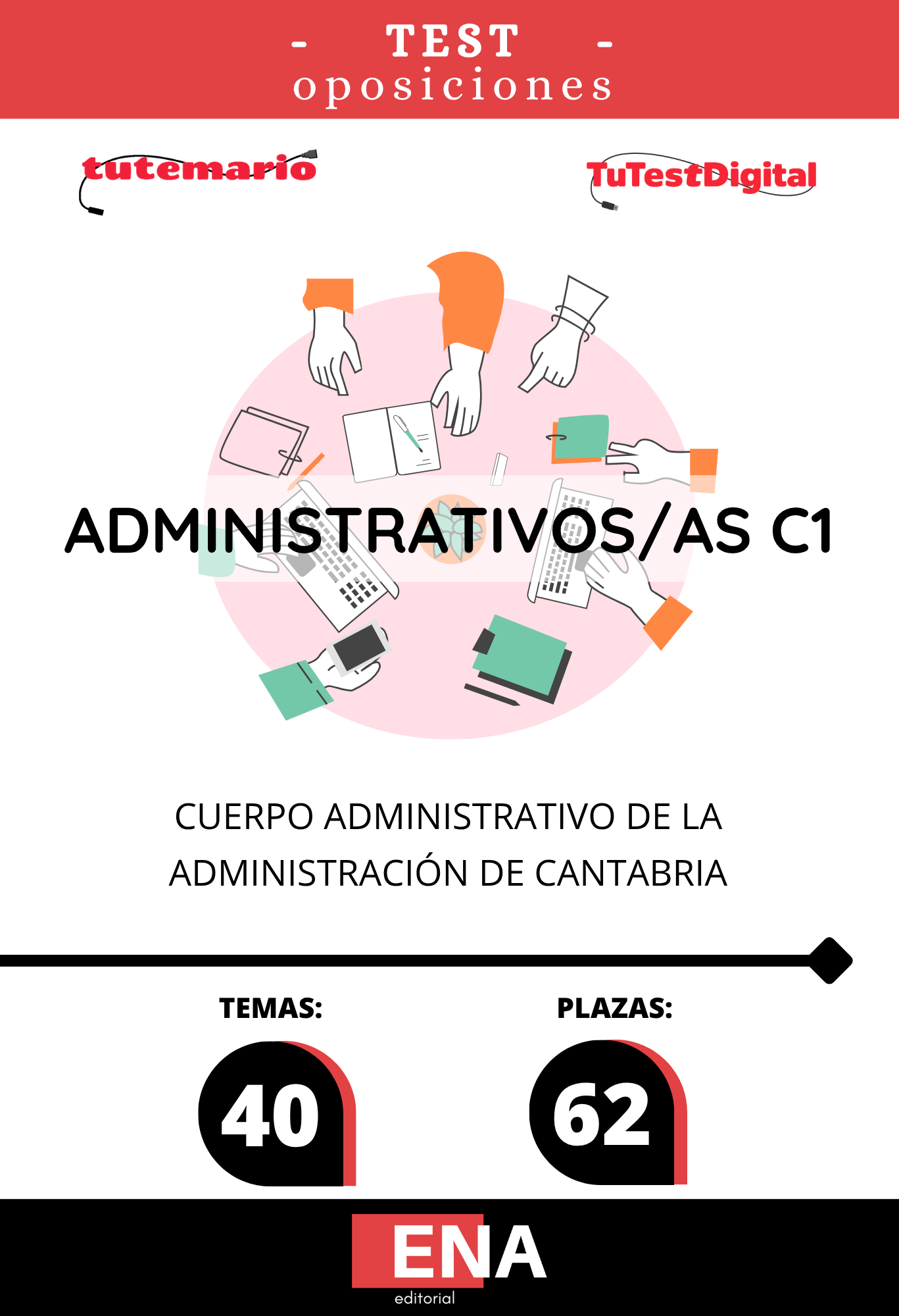 Libros Oposición Administrativos C-1 Comunidad de Cantabria