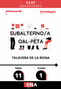 Material de estudio TEMARIOS y TEST para Oposición Subalterno OAL-IPETA Talavera.