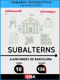TEMARI INTERACTIU, dels 10 temes sol·licitats per a la cobertura de les places de SUBALTERNS de l'Ajuntament de Barcelona mitjançant concurs oposició pel torn lliure.